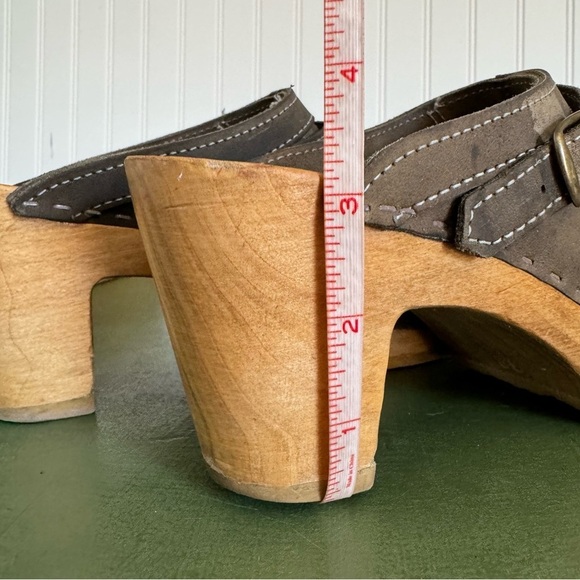 No. 6 Handmade by Sven Braid-Front Convertible Clogs in Taupe Nubuck *USA Made* - Picture 11 of 14